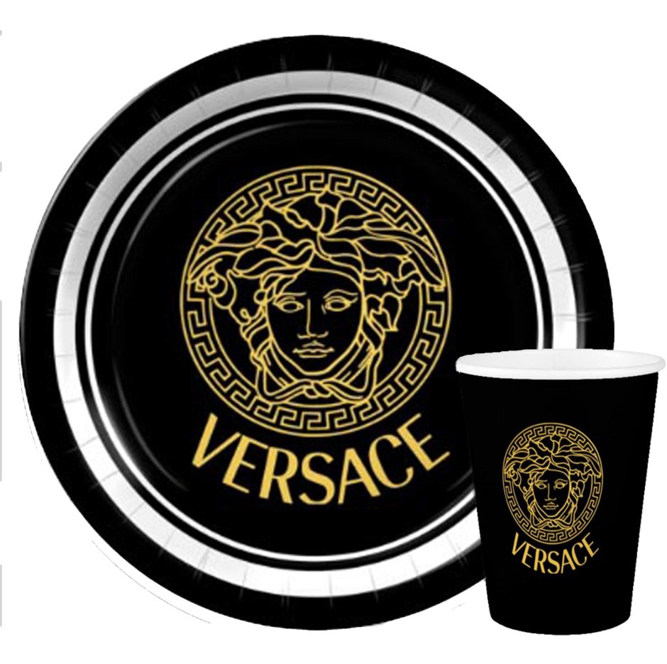 Версаче лого на черном