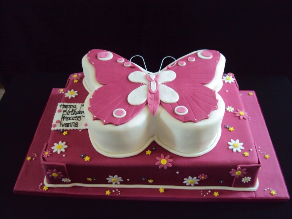 Торты с бабочками для девушки на день рождения