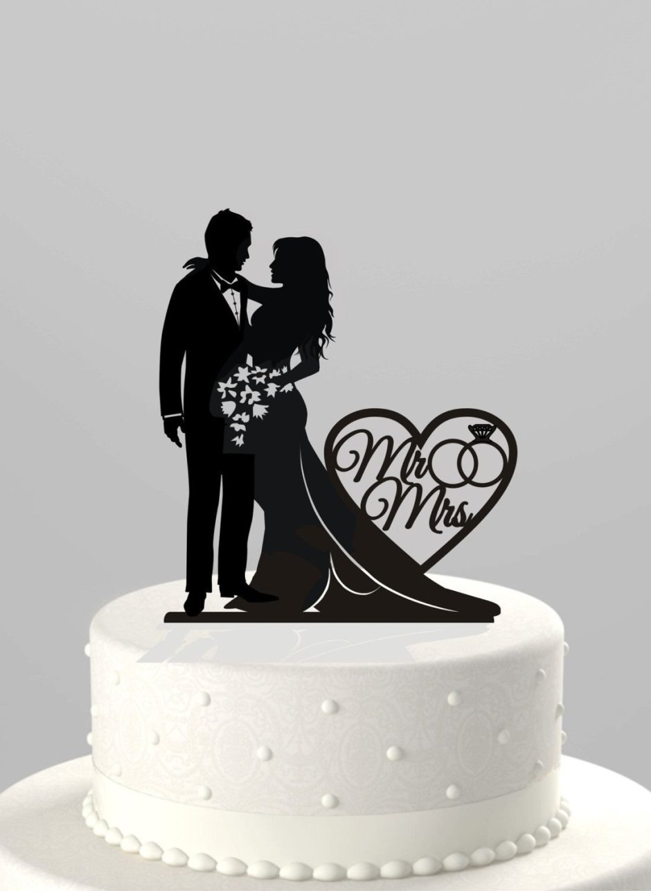 Топпер на свадебный торт Love