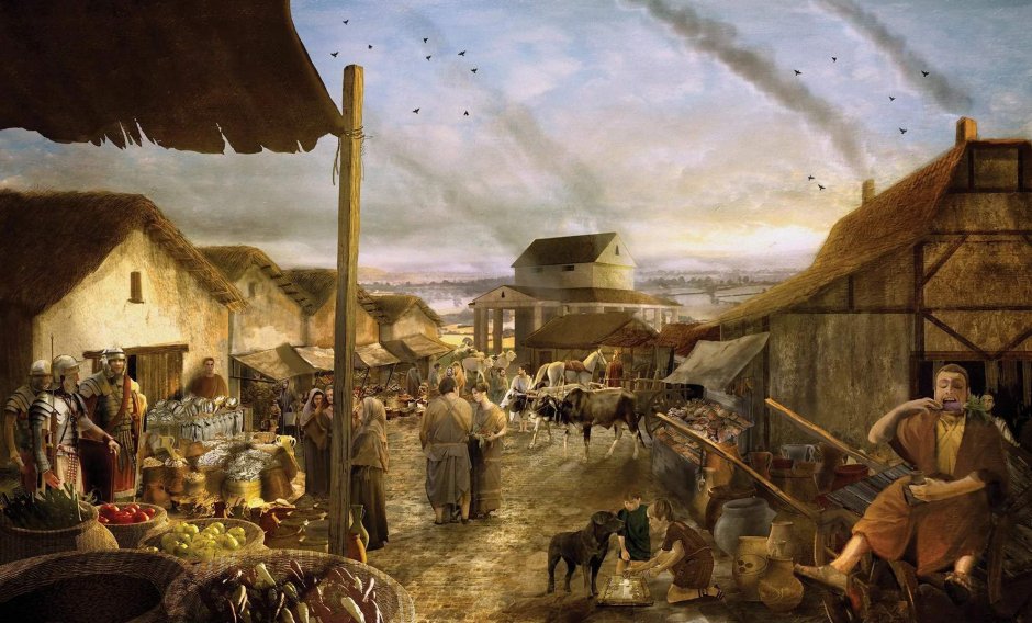 Рынок в древнем Риме