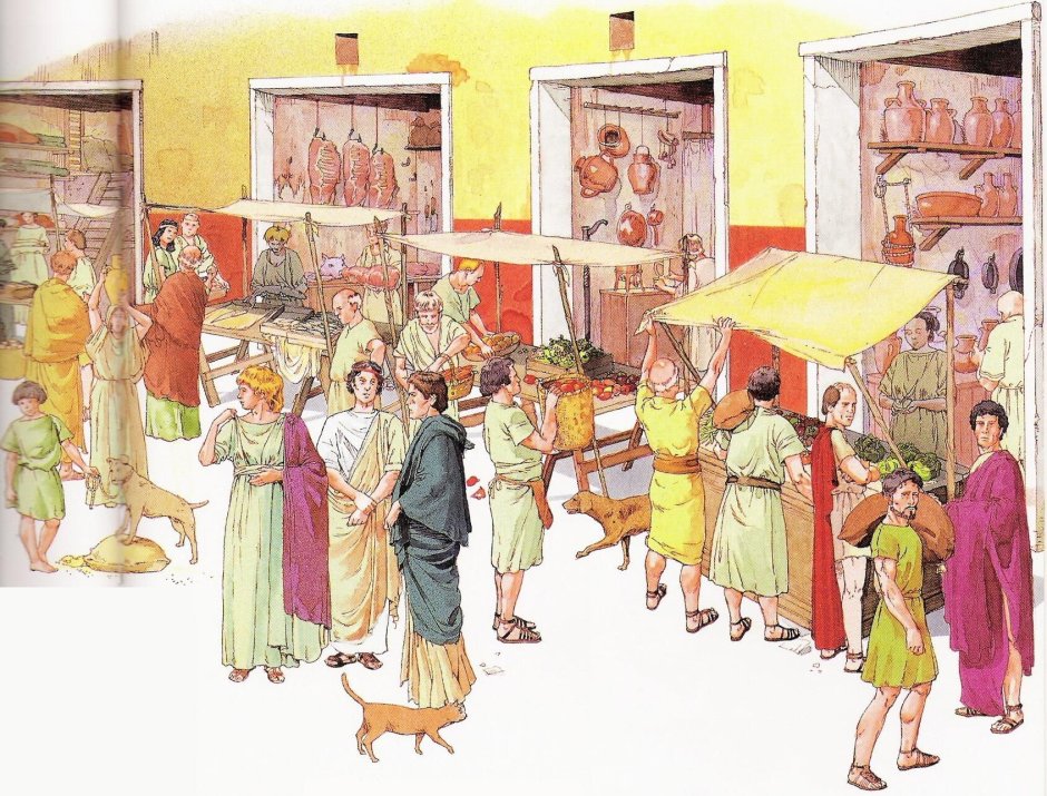 Рынок в древнем Риме