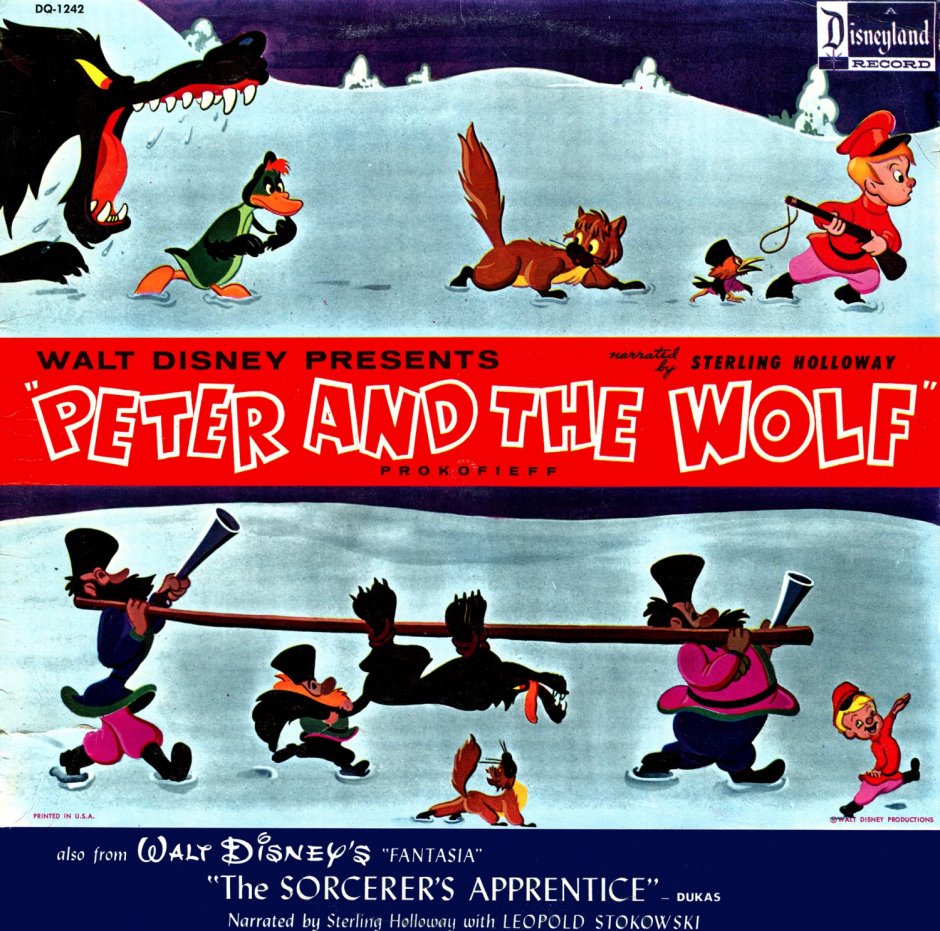 Петя и волк мультфильм 1946