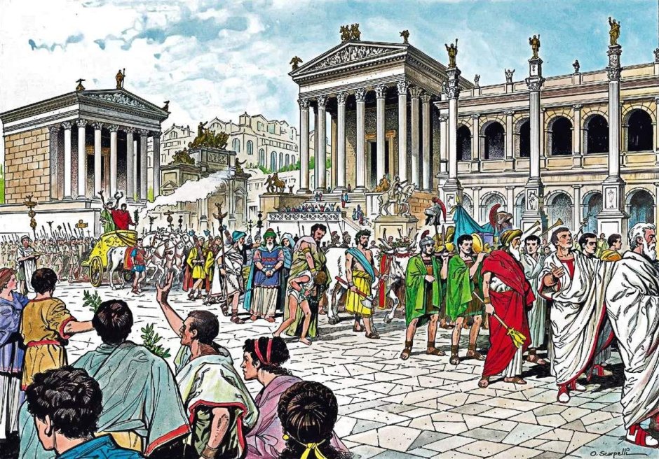 Жители древнего Рима, жители древней Греции
