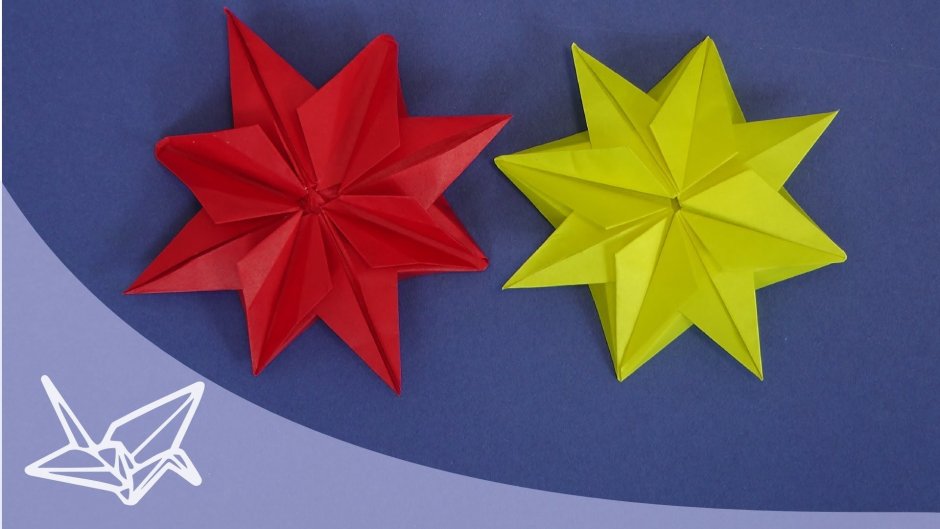 Новогодний декор оригами