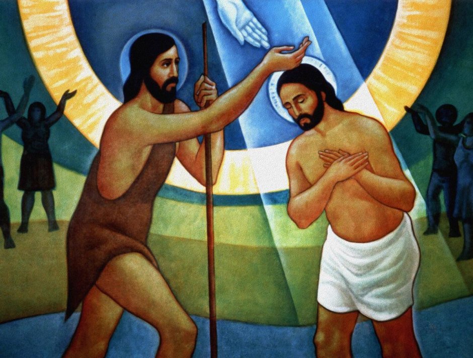Католическое крещение Господне (Baptism of the Lord) в живописи Возрождения