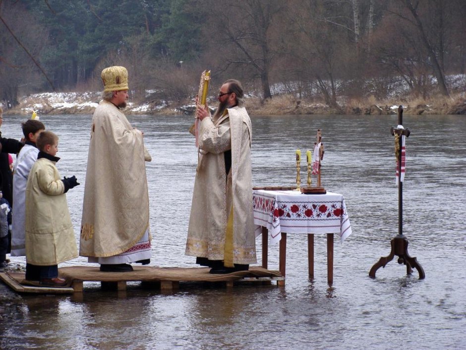 Водосвятие на крещение