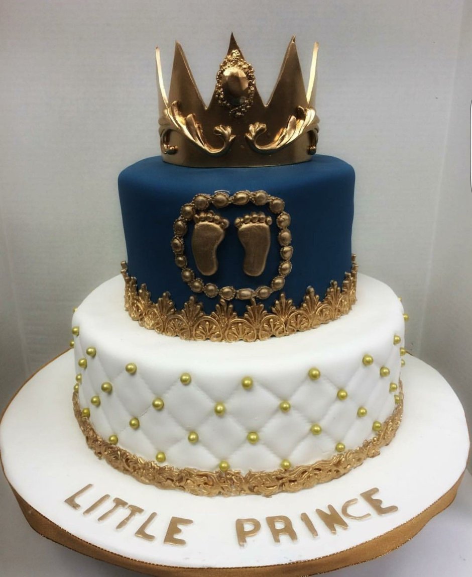 Торт с короной для мальчика