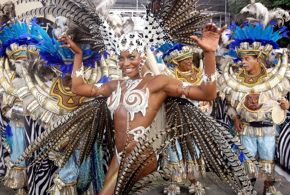 Карнавал в Рио-де-Жанейро парни
