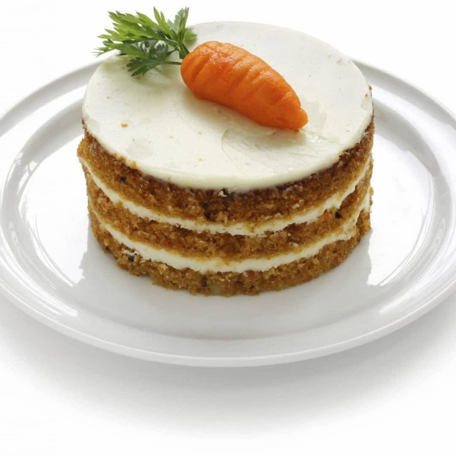 Морковный торт с прослойкой из малины