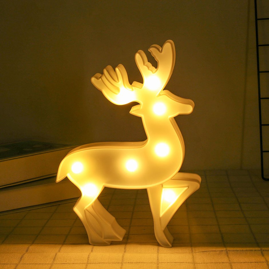 Декоративный светильник олень