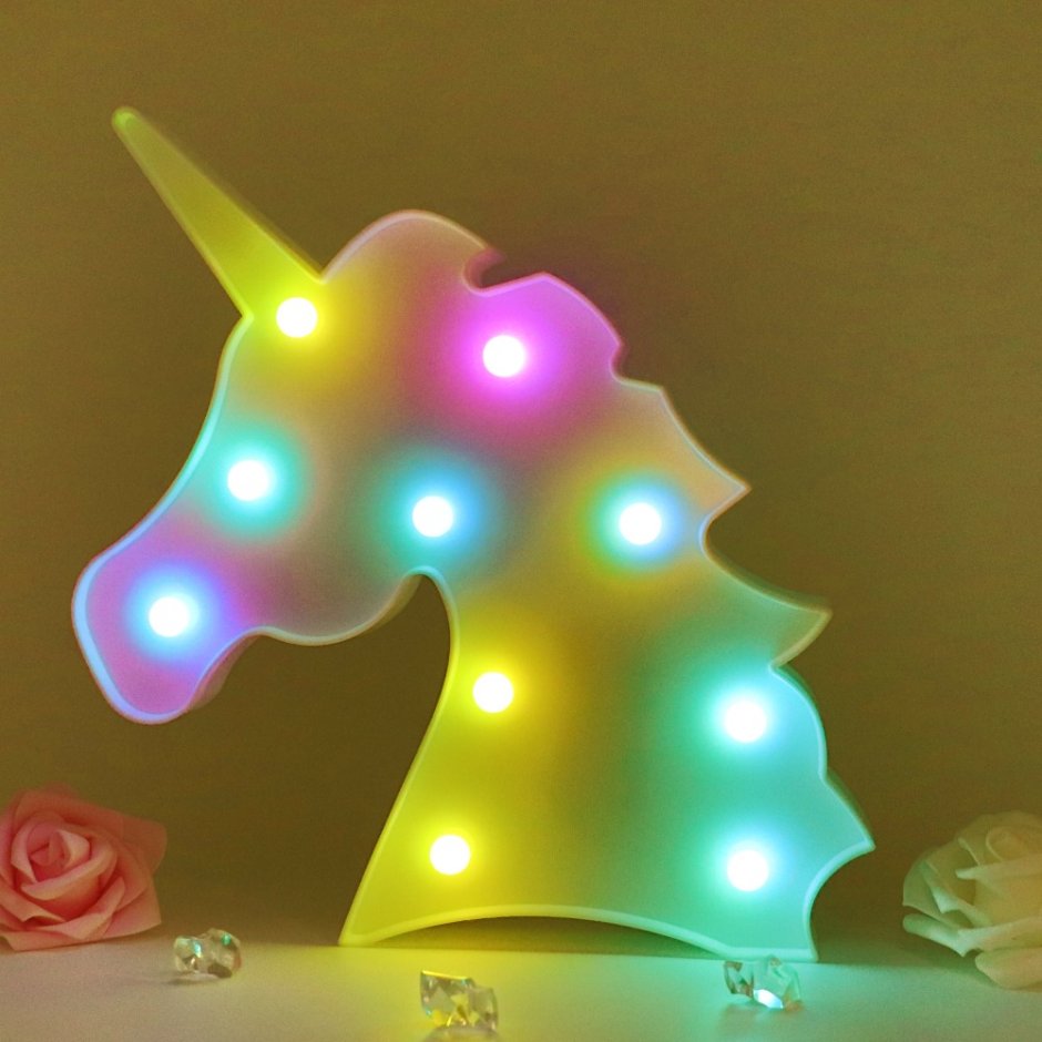 3d-лампа Art-Lamps Единорожка