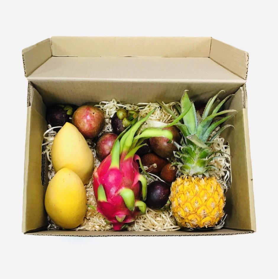 Коробка экзотических фруктов