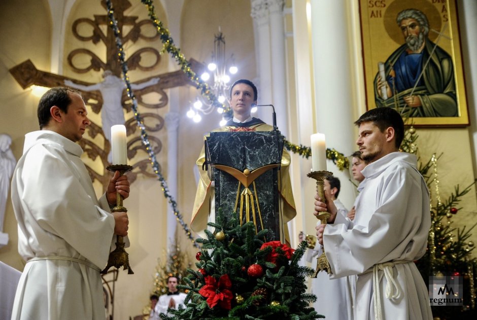 Католическое Рождество в соборе Непорочного зачатия Девы Марии