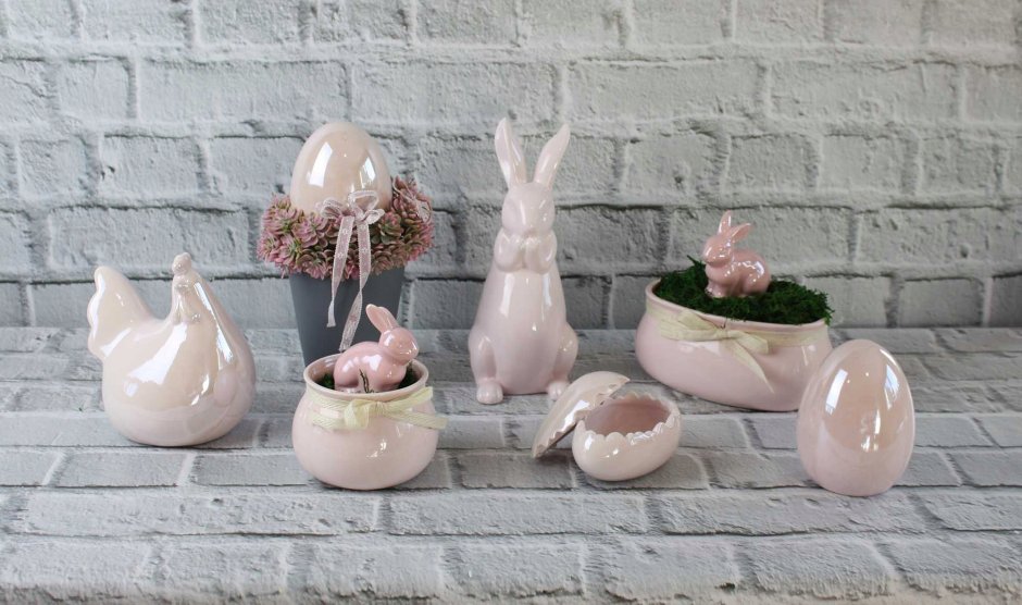 Пасхальный кролик керамика