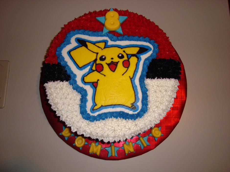 Детский торт с покемонами