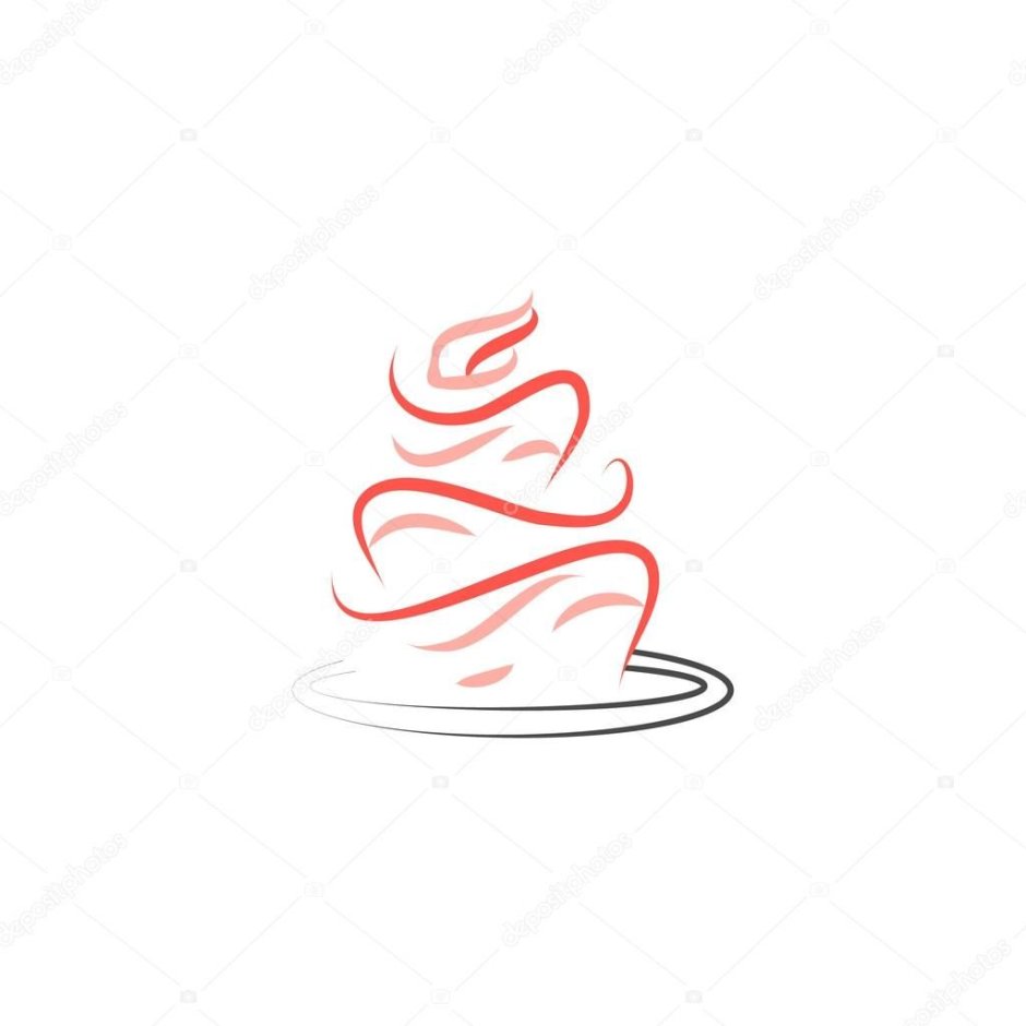 Рисунок торта для логотипа