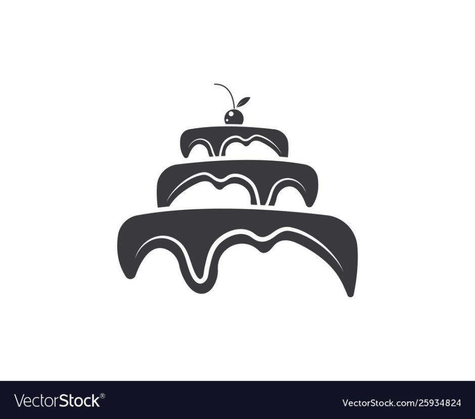 Очертание торта для логотипа