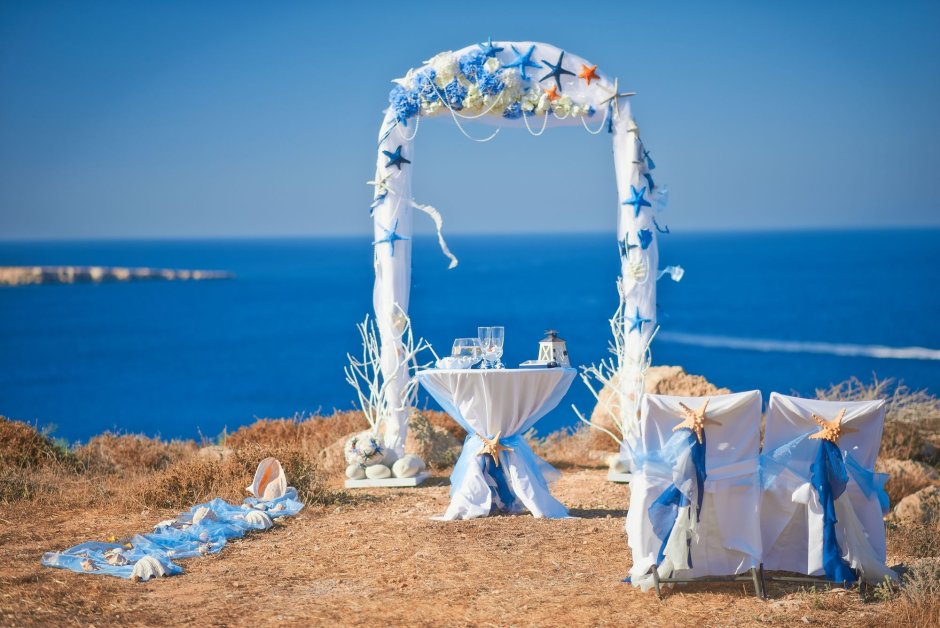 Свадебная арка в морском стиле