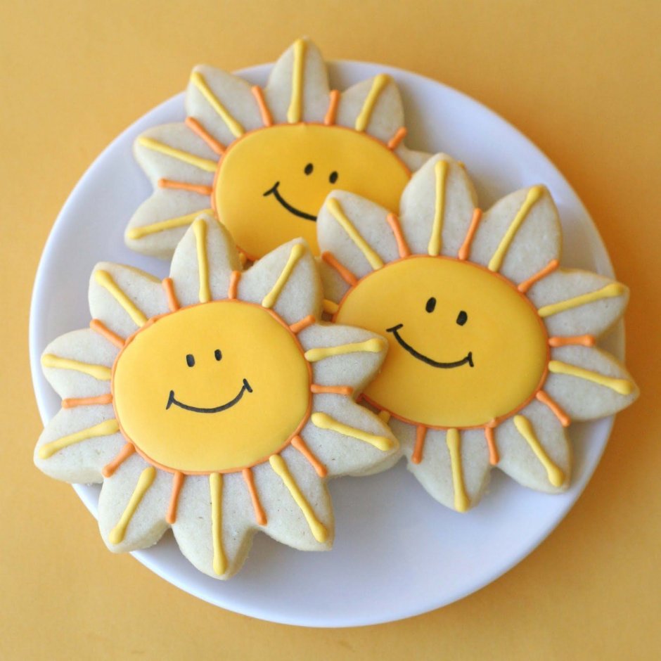 Печенье в виде солнца