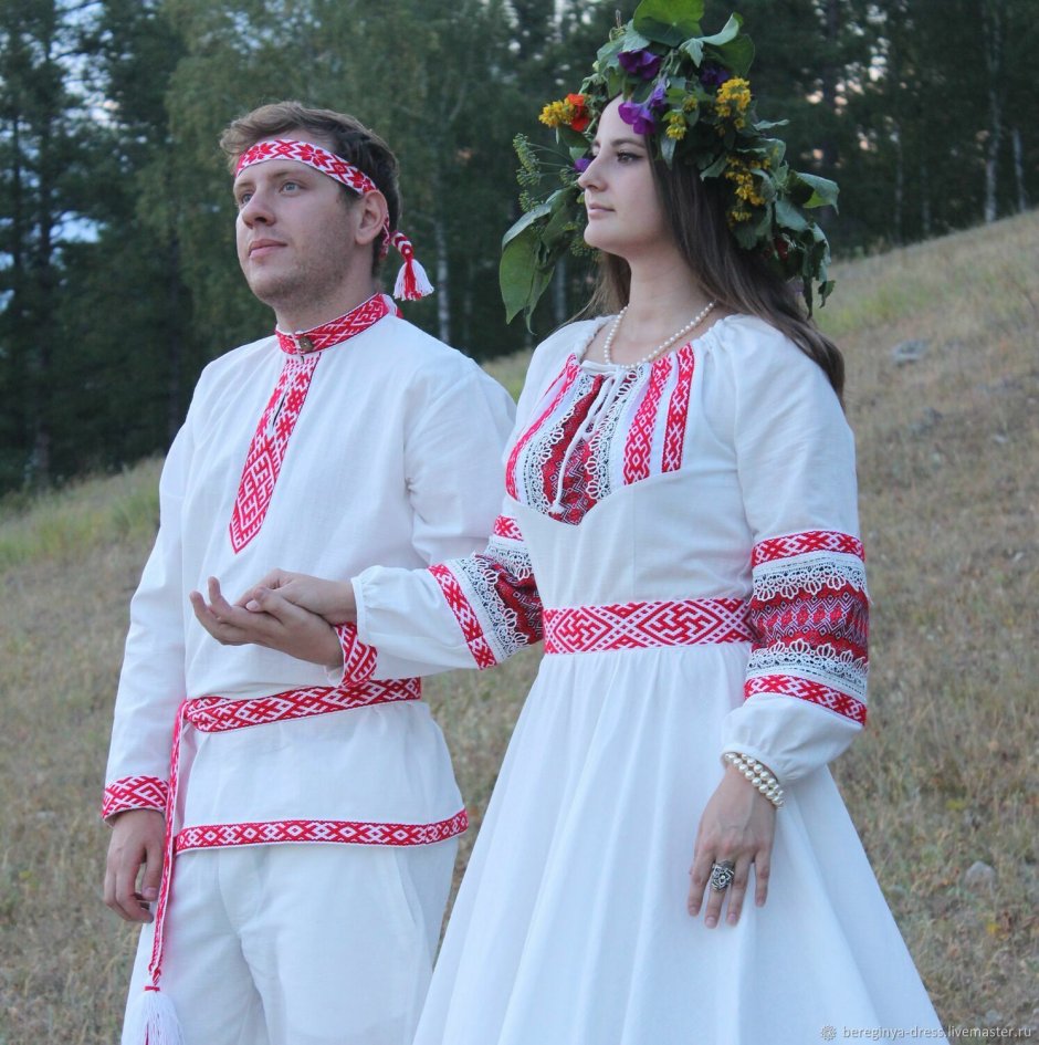 Славянское свадебное платье