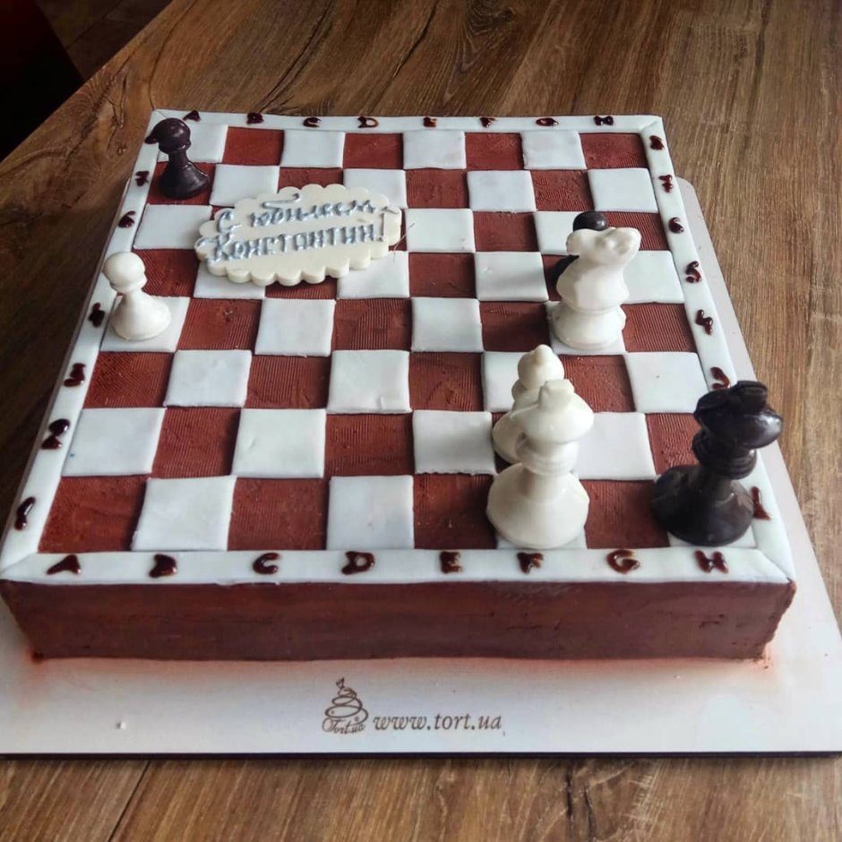 Печенье на торт шахматист