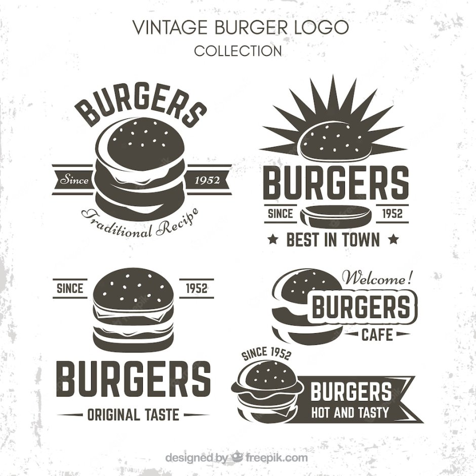 Бургер лого вектор