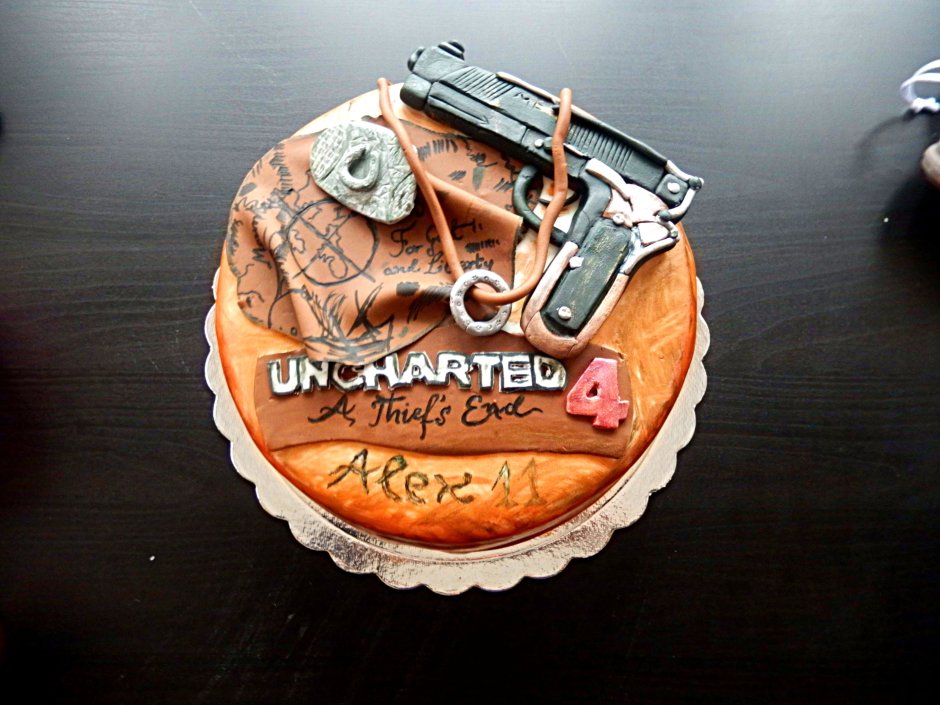 Торт на день рождения Uncharted