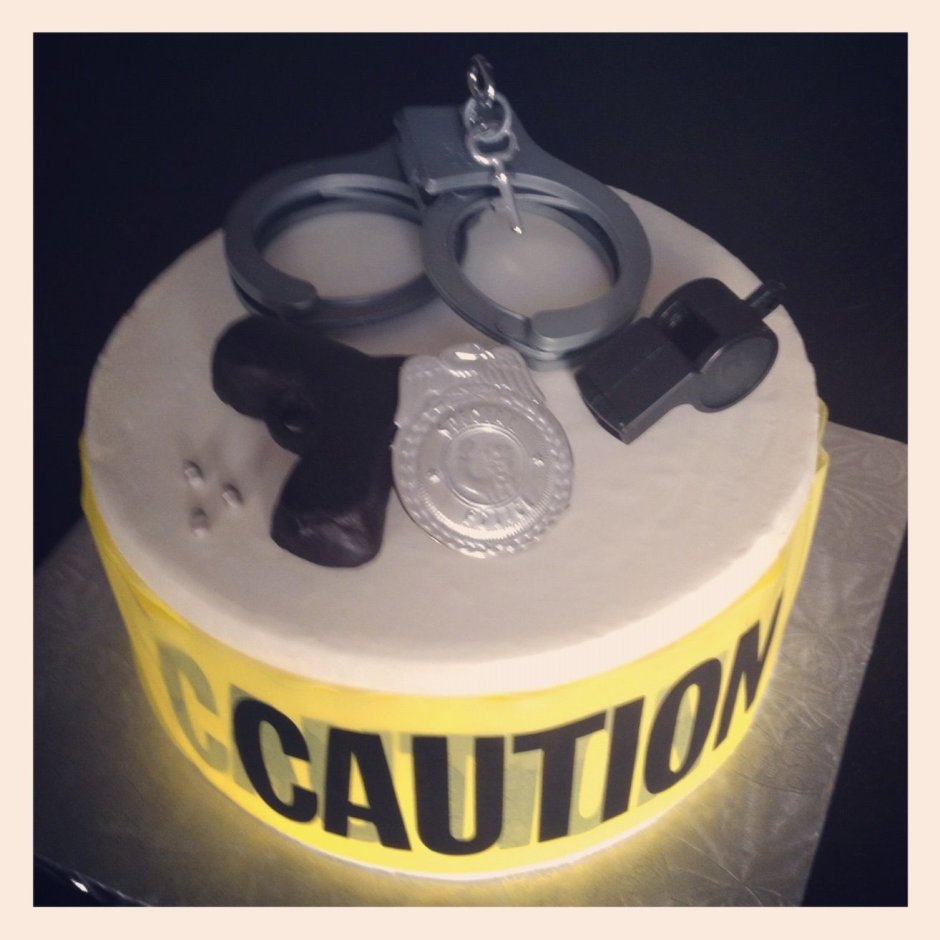 Торт полицейский наручники