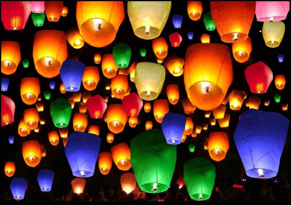 Lanterns Sky Fire Fly Candle Lamp