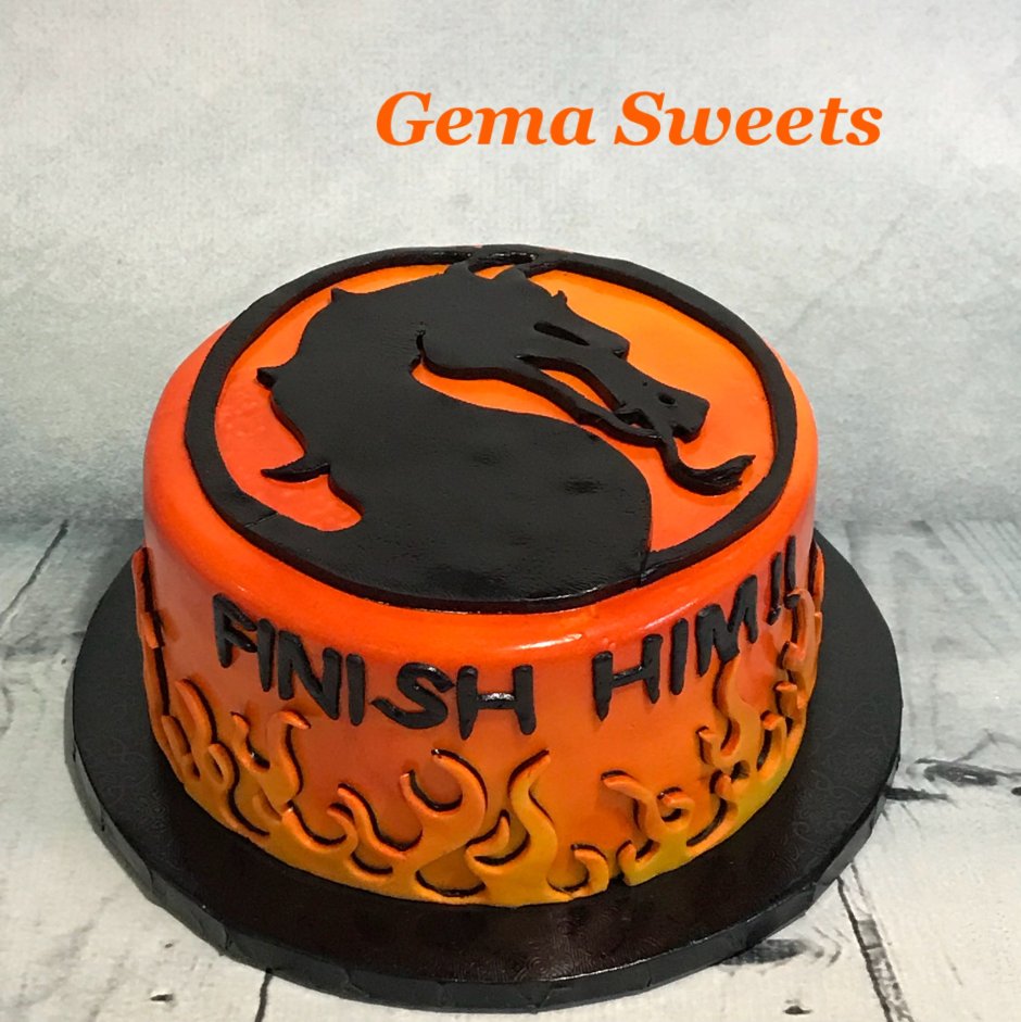 Cake with Mortal Kombat Design