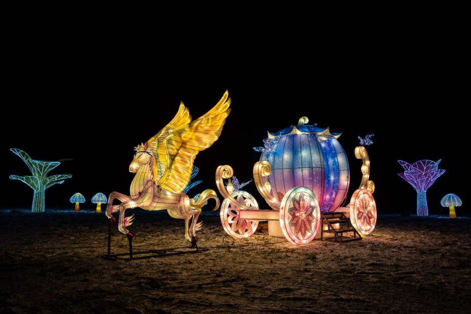 Фестиваль световых фигур (шёлковые фонари) «Волшебная Страна света»