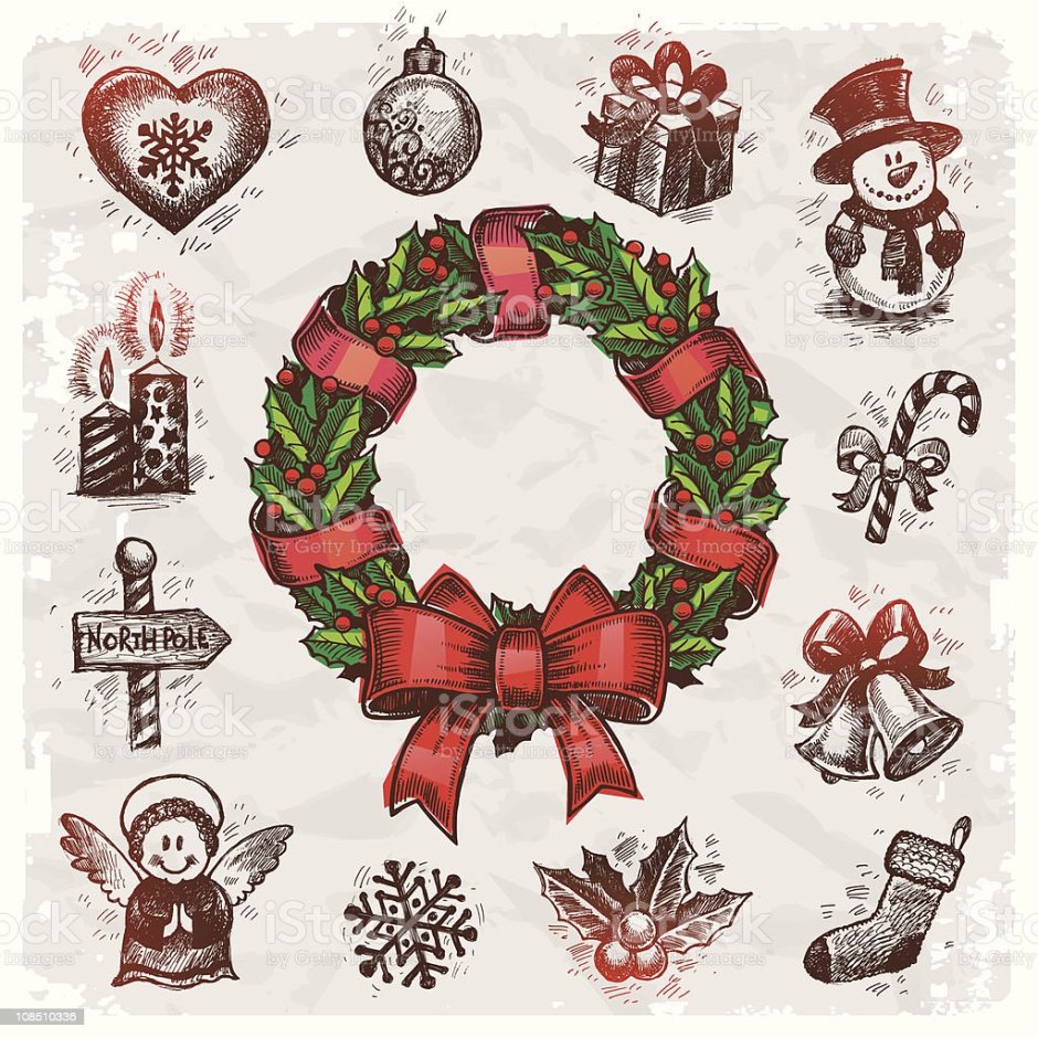 Рождество и новый год символы