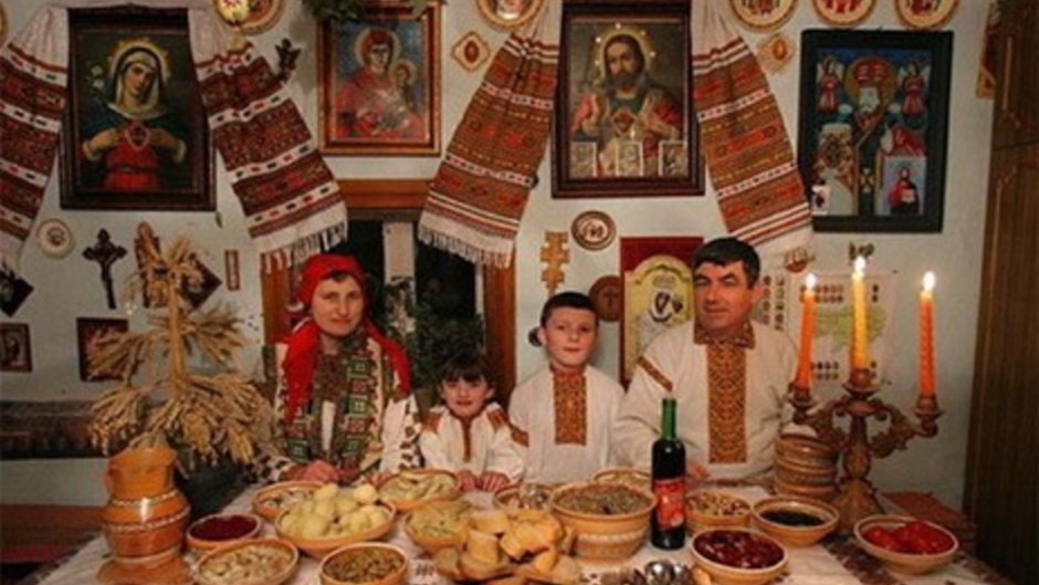 Рождественский стол на Руси