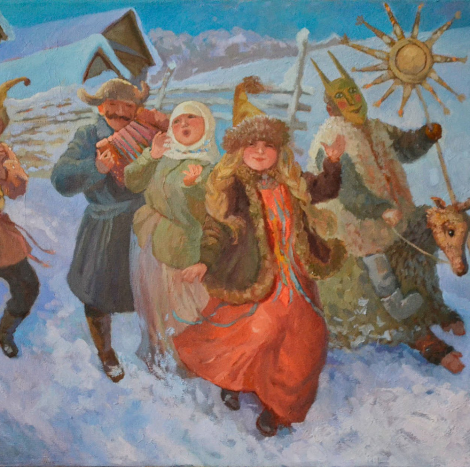 Празднование Рождества в картинах русских художников