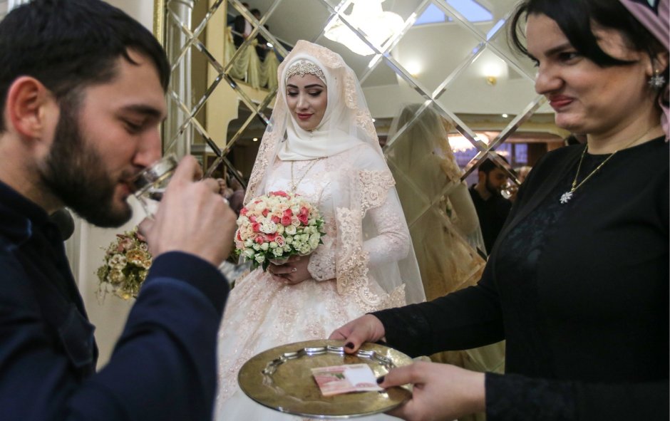 Чеченская свадьба мулла