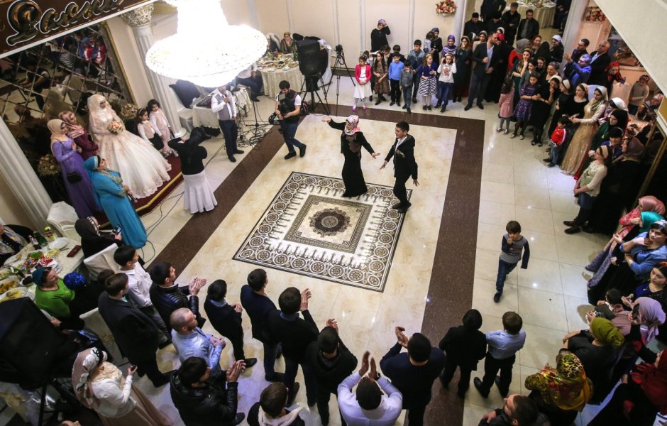 Чеченская свадьба застолье