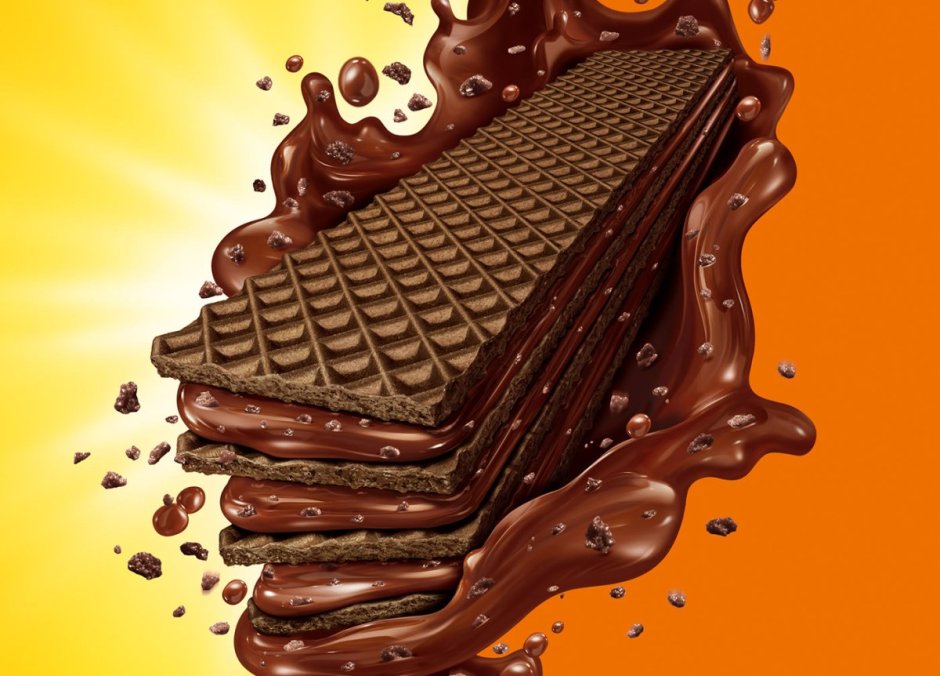 Вафли в шоколаде