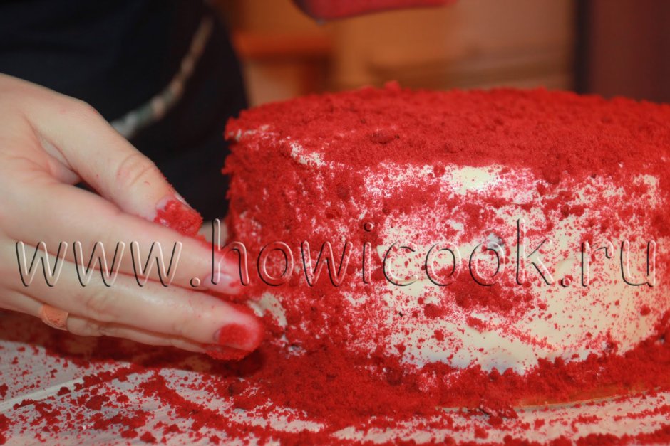 Торт "красный Кардинал" бисквитный