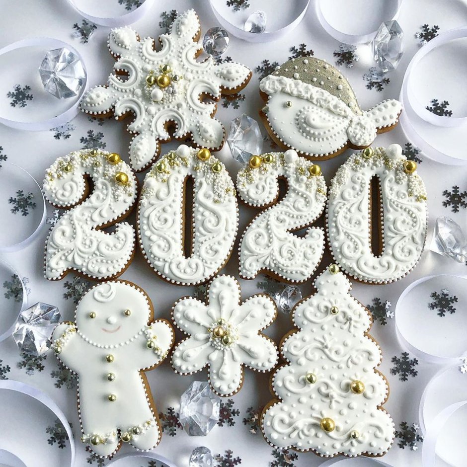 Имбирное печенье на новый год 2021
