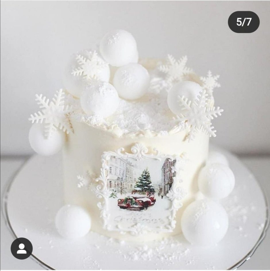 Снежки на торт