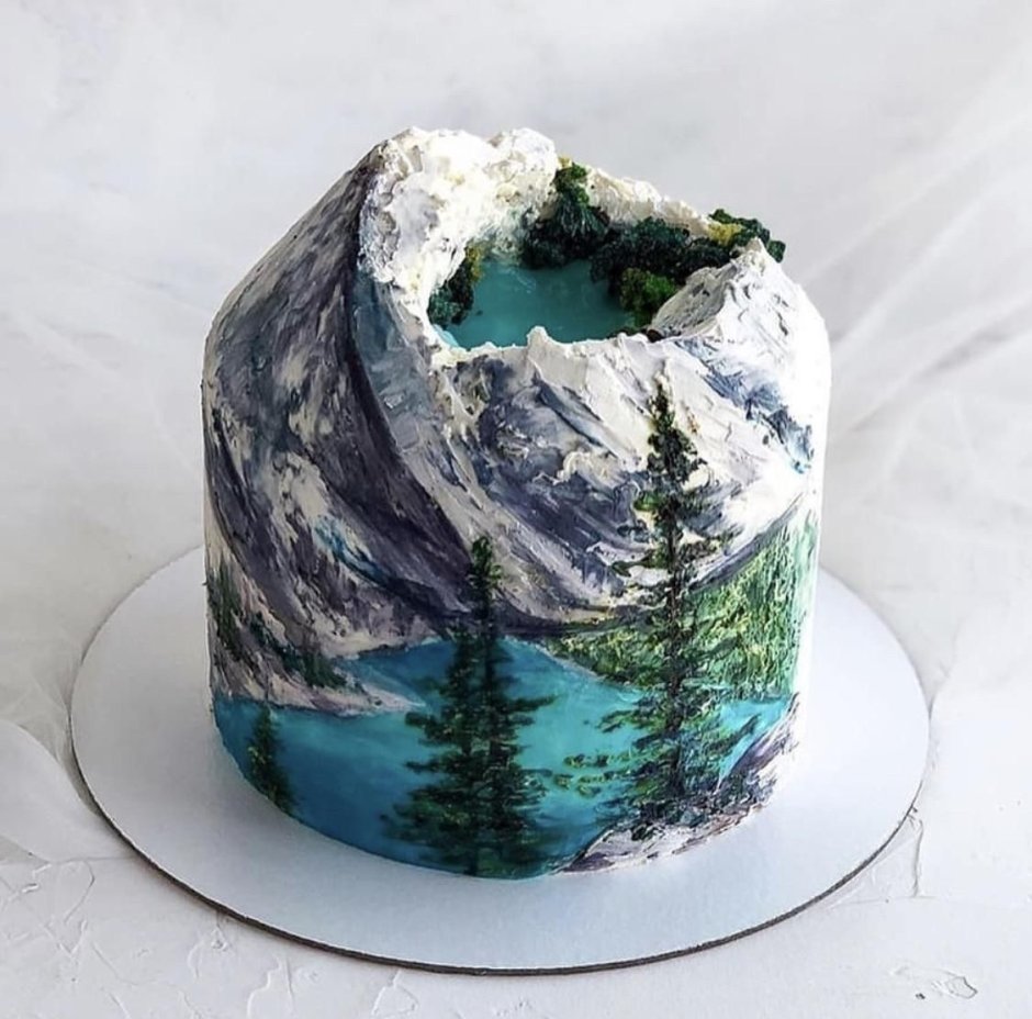 Горы на тортике