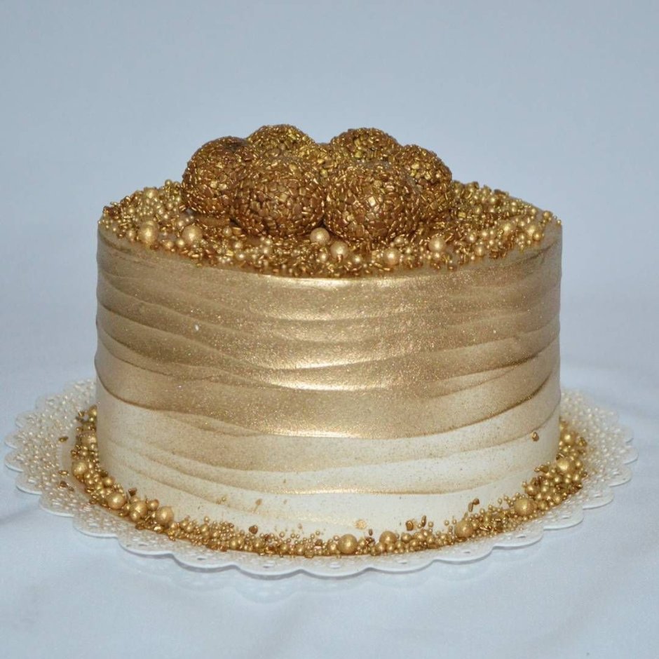 Торт с золотом