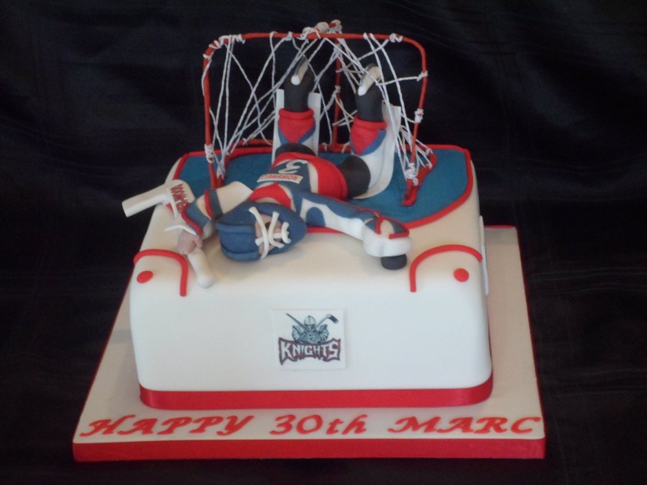 Торт для любителя хоккея