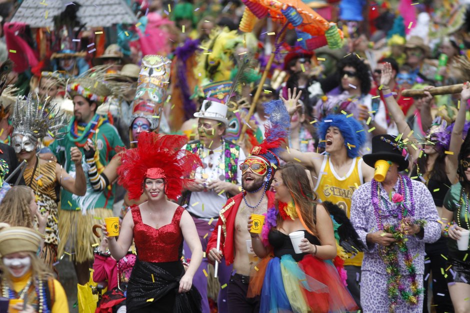 Новый Орлеан карнавал Марди