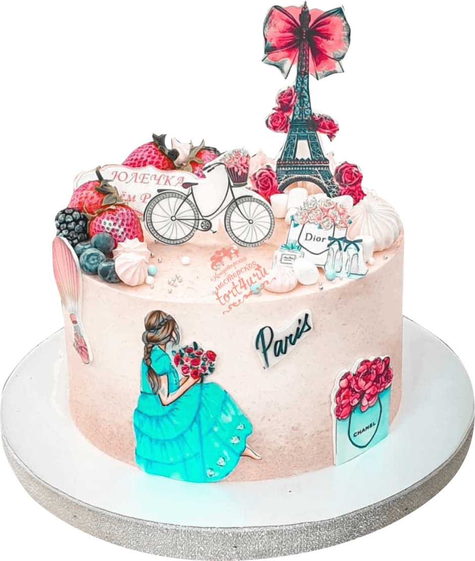 Торт Париж для девочки