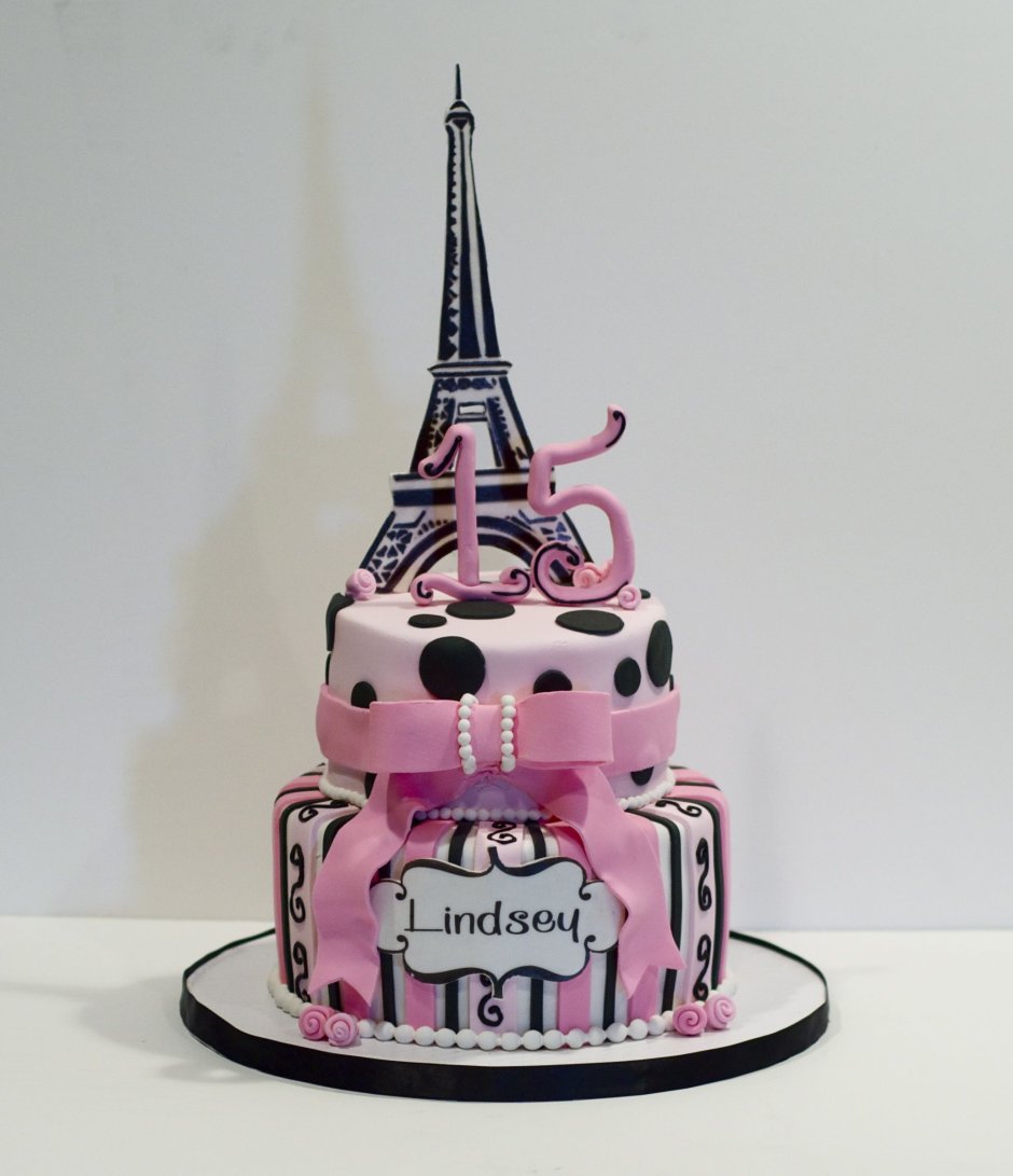 Торт с Парижской тематикой