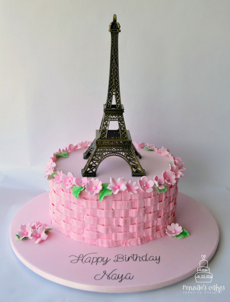 Торт в стиле Парижа свадебный