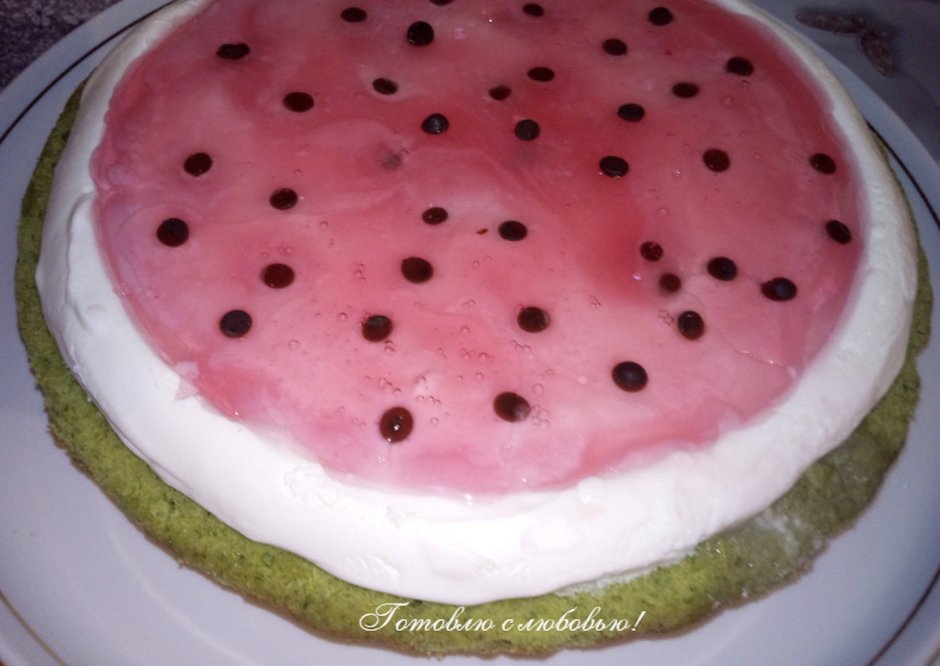 How to make a Watermelon out of Pink Velvet Cake
