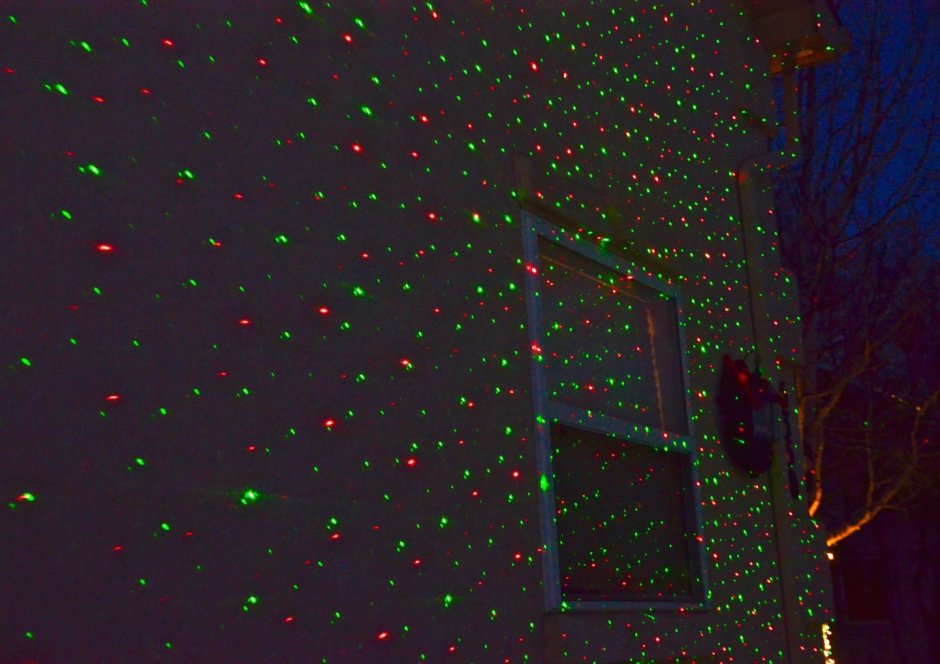Лазерный проектор Stars Shower гифка