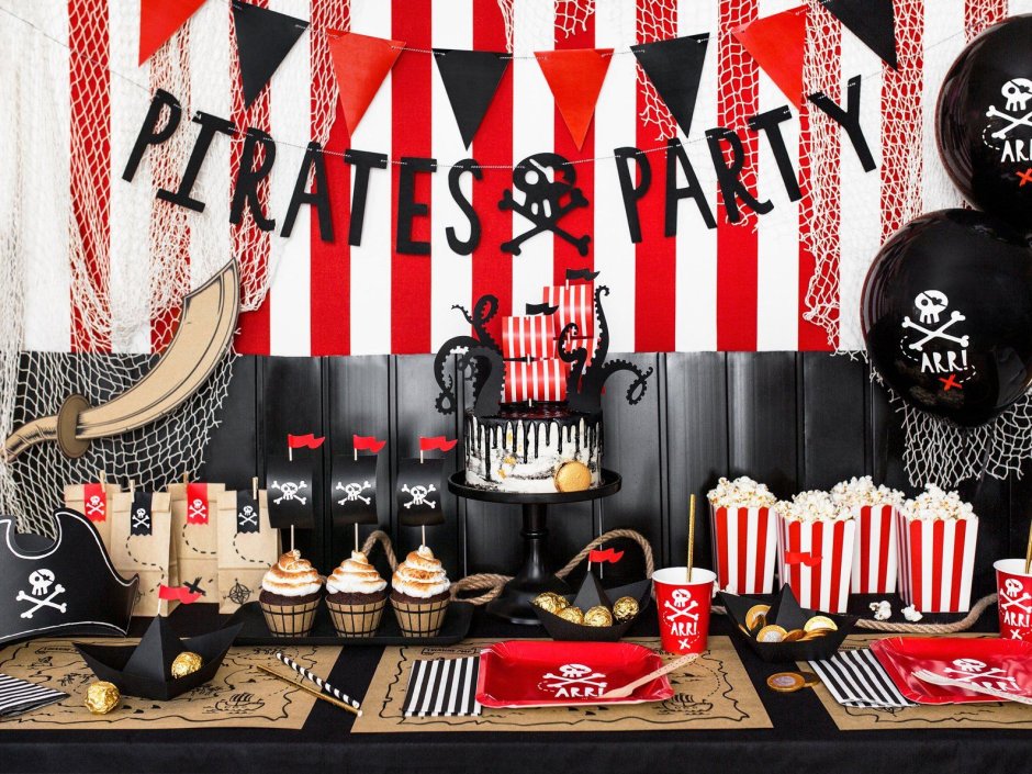 Пиратская вечеринка декор